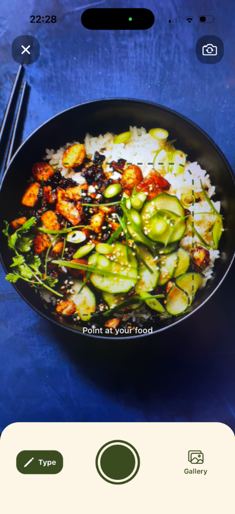 Scan your meal with AI